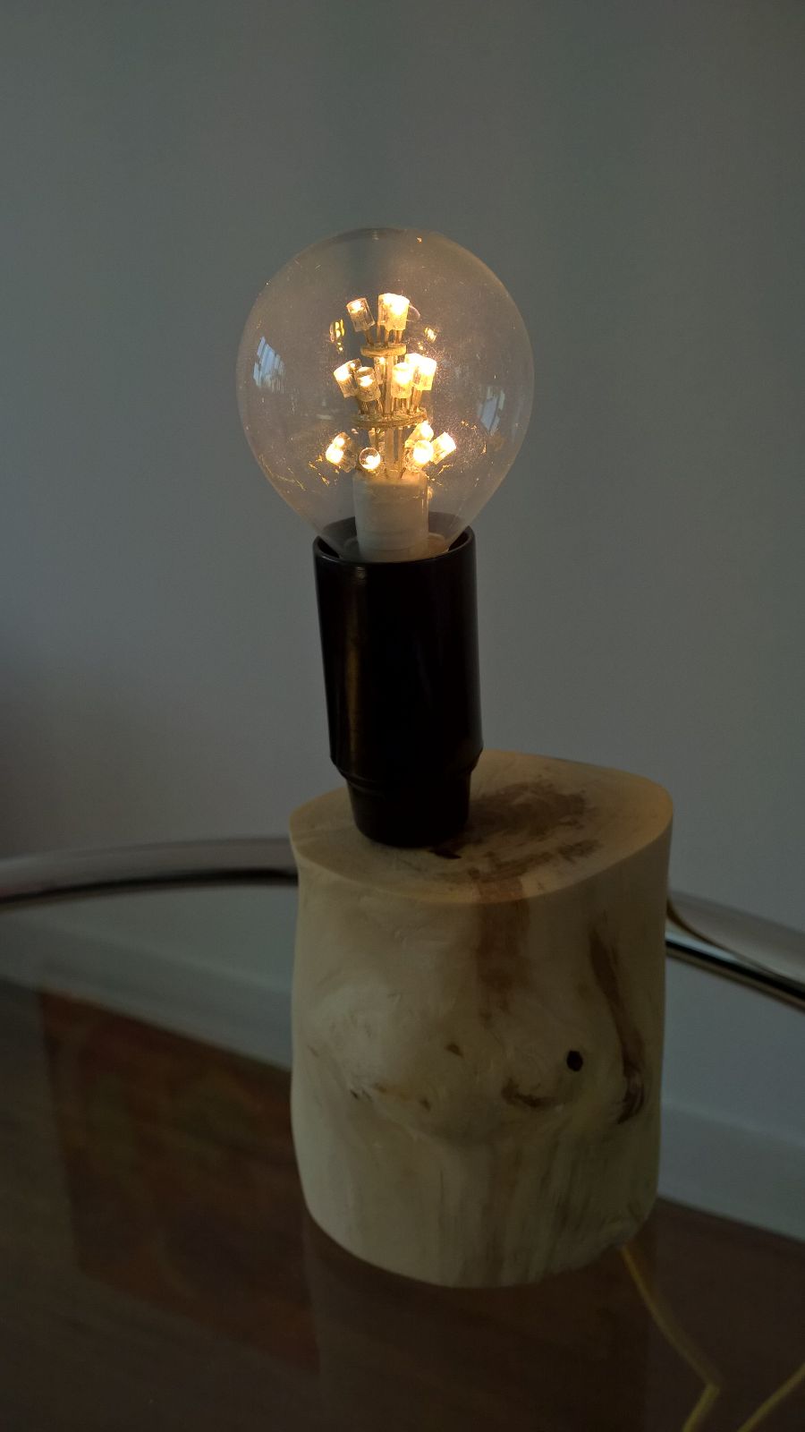 Deze led-lamp heeft een zeer warme uitstraling