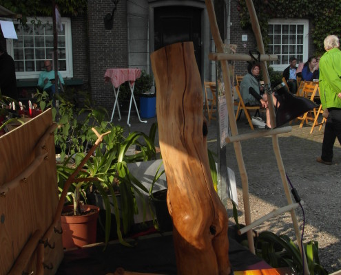 De stam van de appelboom was is een echte blikvanger